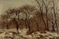 Kastanie Obstgarten im Winter 1872 Camille Pissarro Wald